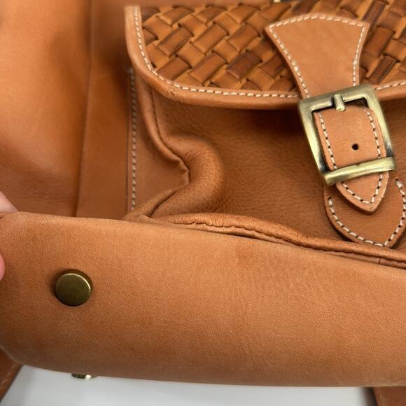 NWT Anonimo Fiorentino Vera Pelle Genuine Natural Leather drawstring Backpack - Picture 13 of 14